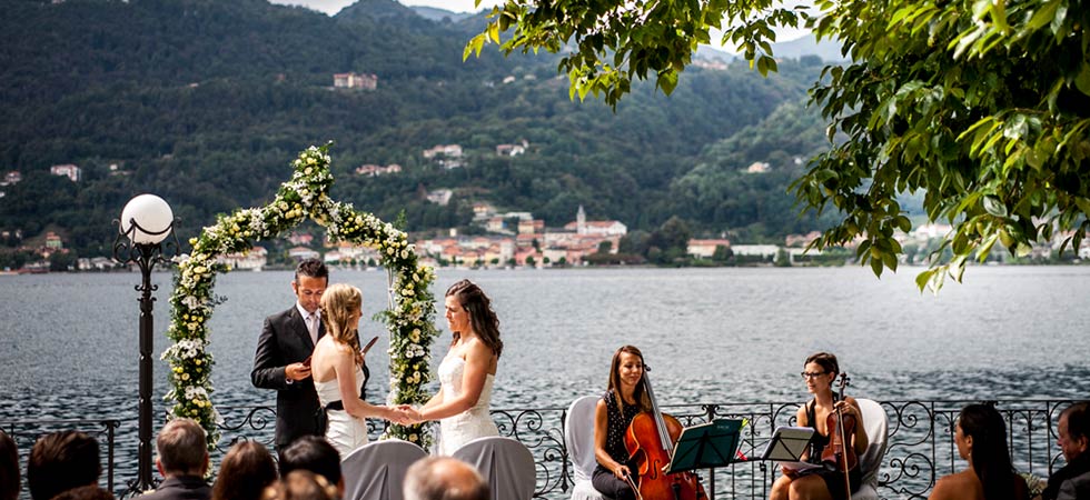 Same-Sex wedding on Lake Orta